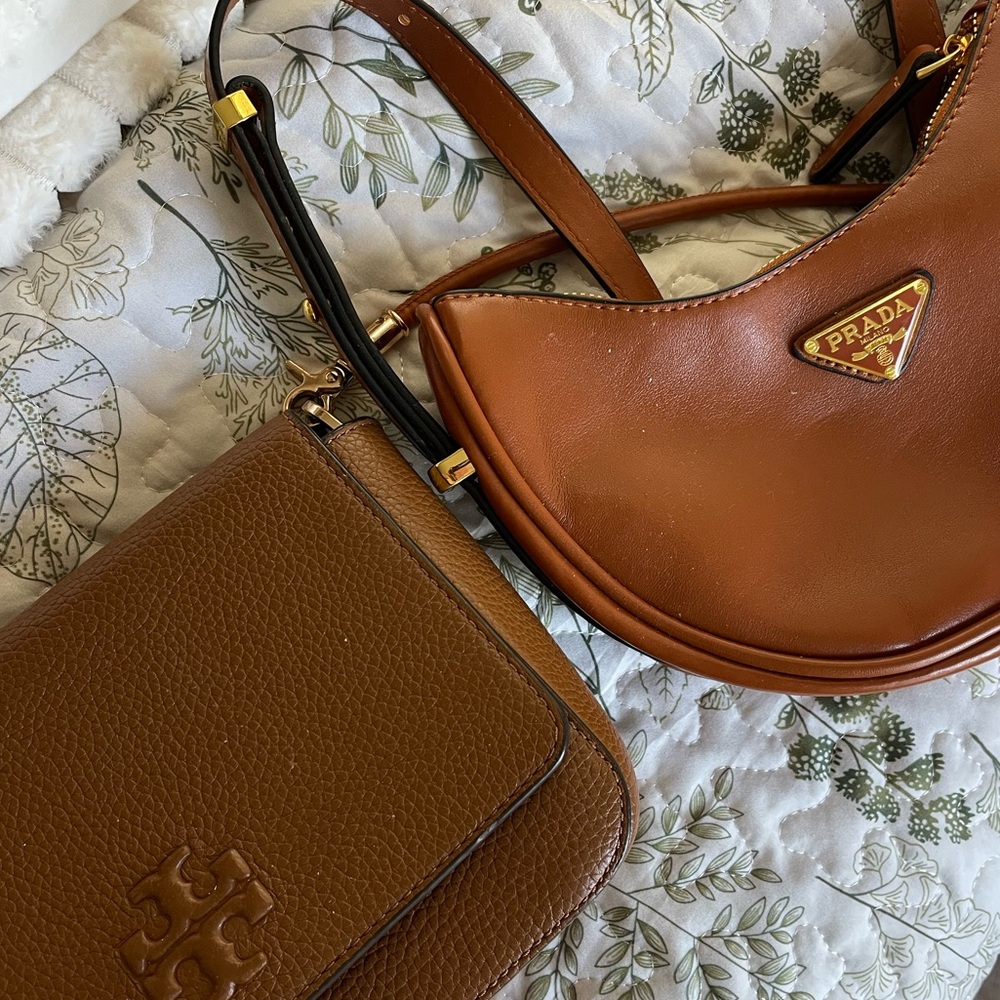 Camel brown saddle bag “arqué” - Picture 8 of 8